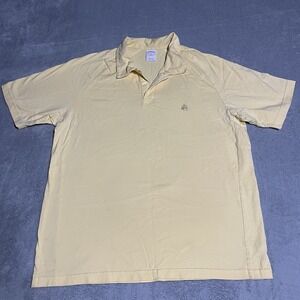 Brooks Brothers Shirt Mens XL Polo 346 Original Fit Short Sleeve Cotton Yellow
